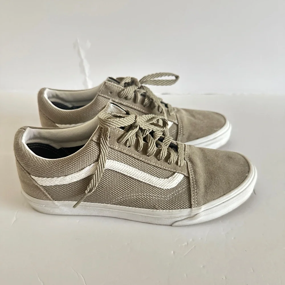 Vans Men's Taupe Canvas Sneakers Like New